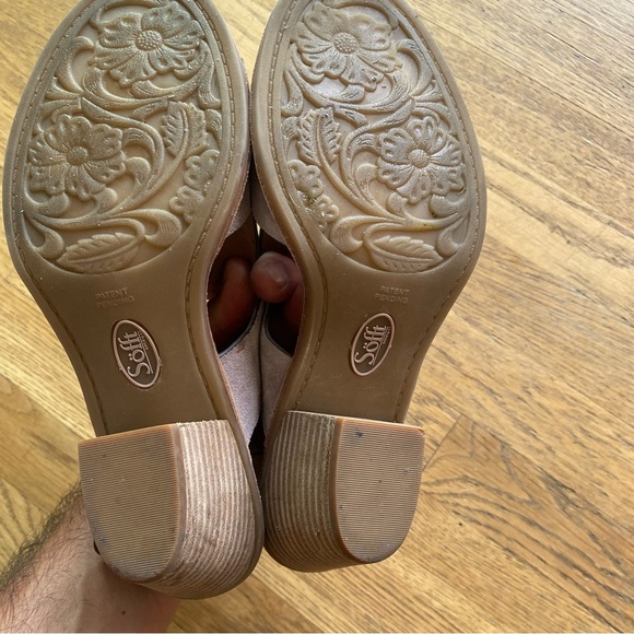 Sofft Maben Sandal Lilac Suede Size 8 EUC - Picture 5 of 15